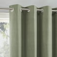 thumbnail image 3 of Sun Zero Duran 1-Piece Thermal Insulated 100% Blackout Grommet Curtain Panel, 50"X63", Sage Green, 3 of 9
