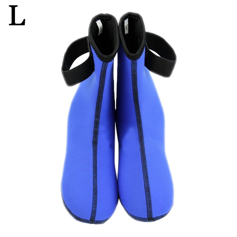 3MM Diving Surfing Swimming Socks Sports Water Snorkeling Boots (2XL, Blue) by