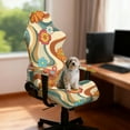 thumbnail image 3 of Xoenoiee Hippie Daisy Swirl Pattern Gaming Chair Covers Slipcovers, Stretchable Elastic Computer Reclining Gaming Chair Seat Cover with Armrest Cover (No Chairs), 3 of 7