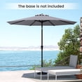thumbnail image 2 of Gymax Parasol de Marché Robuste pour Patio avec Mécanisme d'Inclinaison, Manivelle, 8 Nervures Robustes, Extérieur, 2 of 10