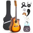thumbnail image 1 of Guitarra eléctrica acústica ALLSET de 12 cuerdas con accesorios, 1 of 6