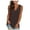 Brown, variant on Womens Tops Floral T Shirts Summer Sleeveless V Neck Shirt Oversized Casual Vest Beach Fashion 2025 Trendy T Shirts S-5XL