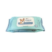 Deodorizing Hypoallergenic Heavy Duty Thick Durable Pet Grooming Wipes Unscented Cleans Face, Ears, Body, Butt and Eyes   Bath Alternative, Super Convenient, Ideal for Home or Travel Pack of 1