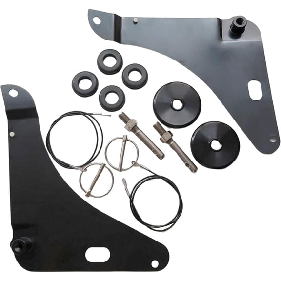 Flush Hood Latch Hood Pin Kit fits for Dodge Challenger Black Escushions 2008-2016 Replacement for 82214260 82214260AB 82214260AC