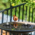thumbnail image 2 of Duomishu Solar Fountain 5 Nozzle Solar Powered Pump 7V 1W Outdoor Solar Panel Kit Floating Water Pump, 2 of 10