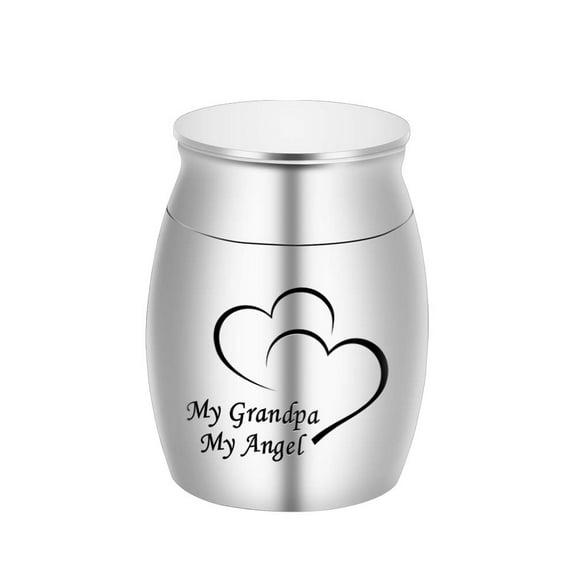 Stainless Steel Funeral Super Small Keepsake Urn for Grandpa Ashes Holder Mini Urn for Ashes of Loved One