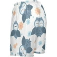 thumbnail image 5 of GZHJMY Owl Pajama Pants Short for Men, Lounge Pants Lightweight Men Pajama Bottoms with Drawstring Pockets, Christmas New Year Birthday Gifts, Small, 5 of 7