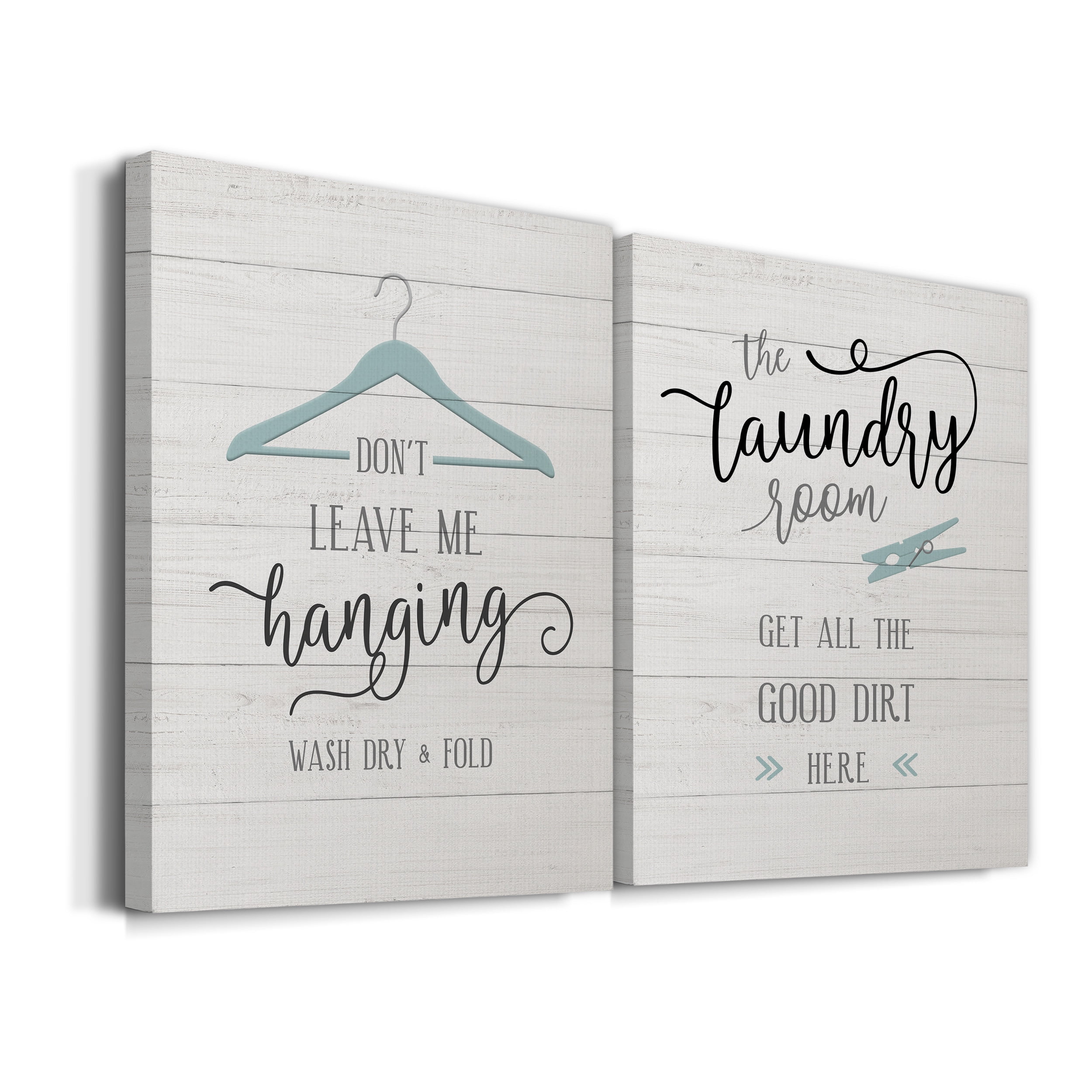 Don't Leave Premium Gallery Wrapped Canvas - Ready to Hang - Set of 2 - 32 x 48 Each