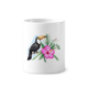 thumbnail image 1 of Ramphastos toco ave tropical Titular de cepillo de dientes de cerámica taza de regalo pluma blanco taza 350ml, 1 of 2