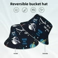 thumbnail image 5 of Bingfone Space Bucket Hat For Men Women,Packable Reversible Printed Sun Hats,Fisherman Outdoor Travel Hiking Beach Caps, 5 of 9