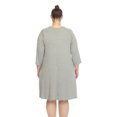 thumbnail image 3 of White Mark Robe Évasée à Encolure Croisée pour Femmes, 3 of 6