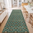 2'x6' Rug Runners for Hallways Kitchen, Orange Green Floral Non Slip ...
