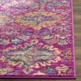 thumbnail image 4 of SAFAVIEH Madison Britton Geometric Floral Area Rug, Fuchsia/Blue, 2'3" x 3'11", 4 of 6