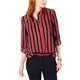thumbnail image 1 of Tommy Hilfiger Blusa con botones y lengüeta enrollable para mujer, rojo, mediano, 1 of 1