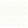 thumbnail image 1 of Unique Bargains 50 Pack 20mm Brass Hollow Circle Bezel Round Linking Rings(Gold), 1 of 4
