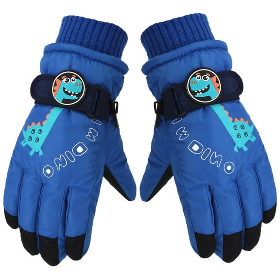 Kids Snow Gloves Winter Waterproof Kids Ski Gloves Youth for Girls Boys Windproof Warm Thickening Outdoor Snowboard Warm Gloves