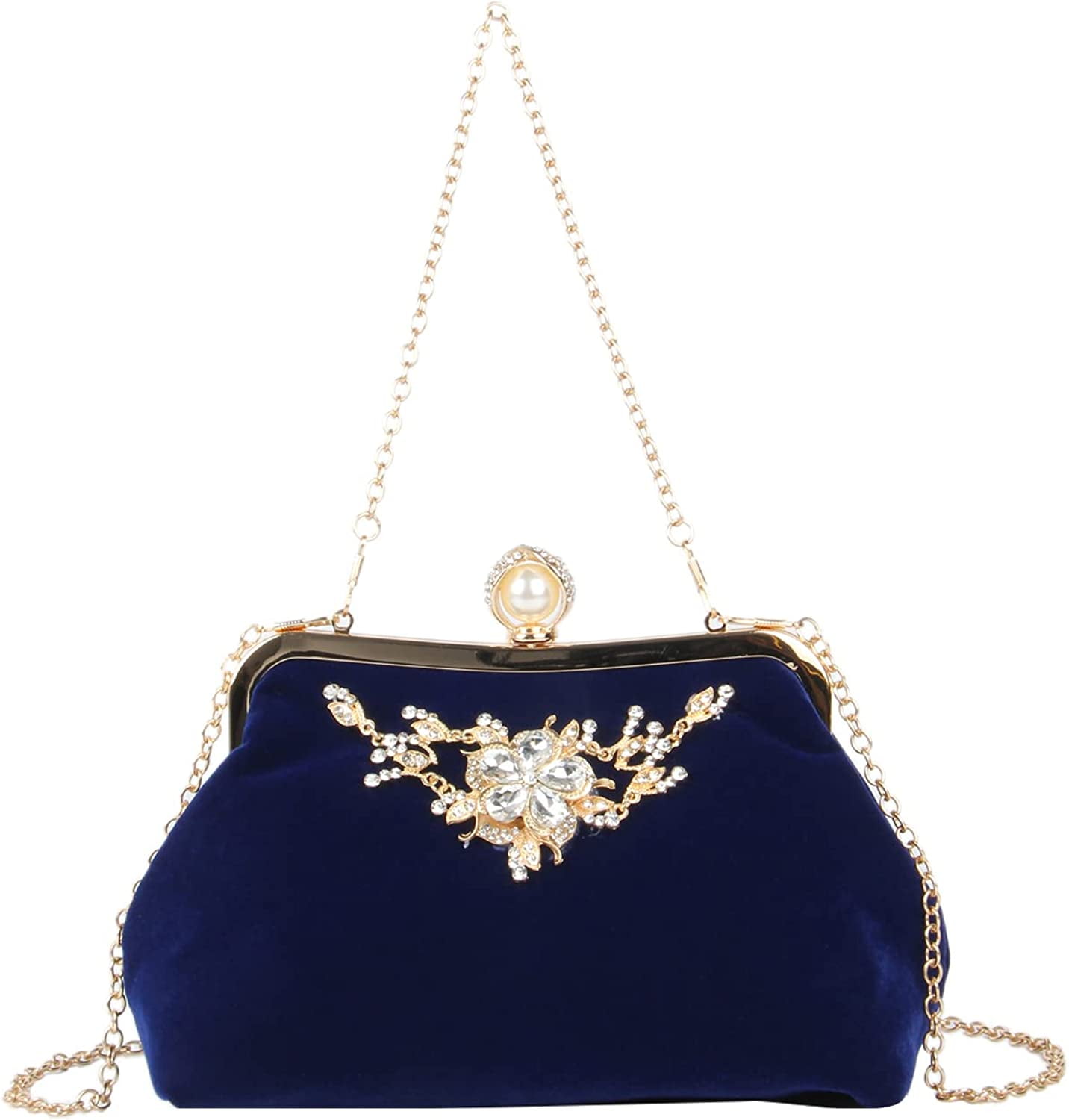 Velvet Evening Bag, Women's Clutch Purse, Elegant Handbags For