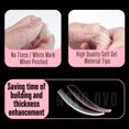 thumbnail image 4 of Funda completa Nail Tips NOVO OVO XXL con forma de almendra curvada, 240 unidades, 4 of 7