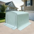 thumbnail image 5 of Motorcycle Outdoor Storage Shed, Carport with Roll-up Door, Carport for Motorcycle, Bike 3*1.8*1.8m/10*6*6ft Grey, 5 of 12
