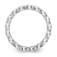 thumbnail image 2 of 14K White Gold Ring Band Eternity Diamond Round Polished 1ct Bezel Set , Size 9, 2 of 5