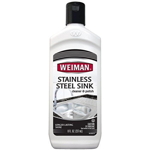 Weiman Stainless Steel Sink Cleaner & Polish, 8 fl oz