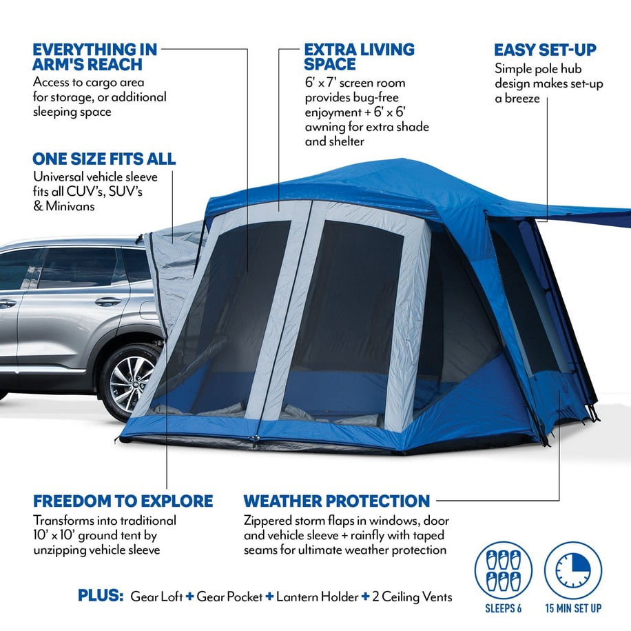 SPORTZ SUV TENT (WITH SCREEN ROOM)