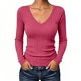 thumbnail image 4 of Diufon Long Sleeve Thermal Shirts for Women Fall Fashion Lightweight Casual Pullover Tops Knitted Tunic Sweaters, 4 of 9