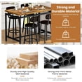 thumbnail image 6 of Cvortll 5 Piece Dining Set, Counter Height Dining Set with 4 Kitchen Upholstered Backrest Stool Chairs for Dinner, Small Space, Breakfast Nook, 6 of 8