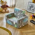 thumbnail image 4 of YINIX Flip-Out Chair 2-in-1 Convertible Sofa to Lounger, Kids Couch Bed with Pocket, Glow in The Dark for Toddler Girls Boys, 4 of 9