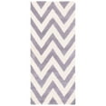 thumbnail image 5 of SAFAVIEH Cambridge Kaitlyn Zig Zag Stripes Wool Area Rug, Silver/Ivory, 8' x 10', 5 of 9