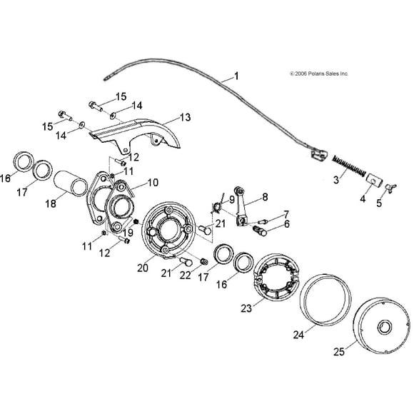 Polaris ATV Spacer Tube Genuine OEM Part 0450428 Qty 1