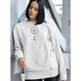 thumbnail image 2 of Love Daisy Positive Heart  Sweatshirt Women -Image by Shutterstock, Female 4X-Large, 2 of 4