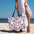 thumbnail image 6 of Disketp Orchids Flowers Large Capacity Beach Bag, Waterproof Sandproof Beach Swim Pool Bag Tote Bag for Women, 6 of 7