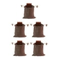 thumbnail image 3 of Soidarity Bolsa de forraje PU Mini Mushroom Cosecha Bolsa Llaves Monedas Contenedor Acampar al aire libre Cinturón marrón marrón 5piezas, 3 of 6