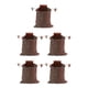 thumbnail image 3 of Soidarity Bolsa de forraje PU Mini Mushroom Cosecha Bolsa Llaves Monedas Contenedor Acampar al aire libre Cinturón marrón marrón 5piezas, 3 of 6