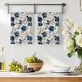 thumbnail image 3 of Navy Blue Beige Floral Kitchen Towels Set of 1, Vintage Farmhouse Floral Leaves Absorbent Dish Towels for Kitchen, Microfiber Hand Towel, Quick Drying Tea Towel for Cleaning Decorative Dishcloths, 3 of 7