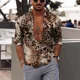 thumbnail image 1 of Camisa con estampado de leopardo de moda de gran venta para hombre, color zafiro, morado, gris, informal, para exteriores, primavera y verano, materiales de alta calidad, 1 of 6