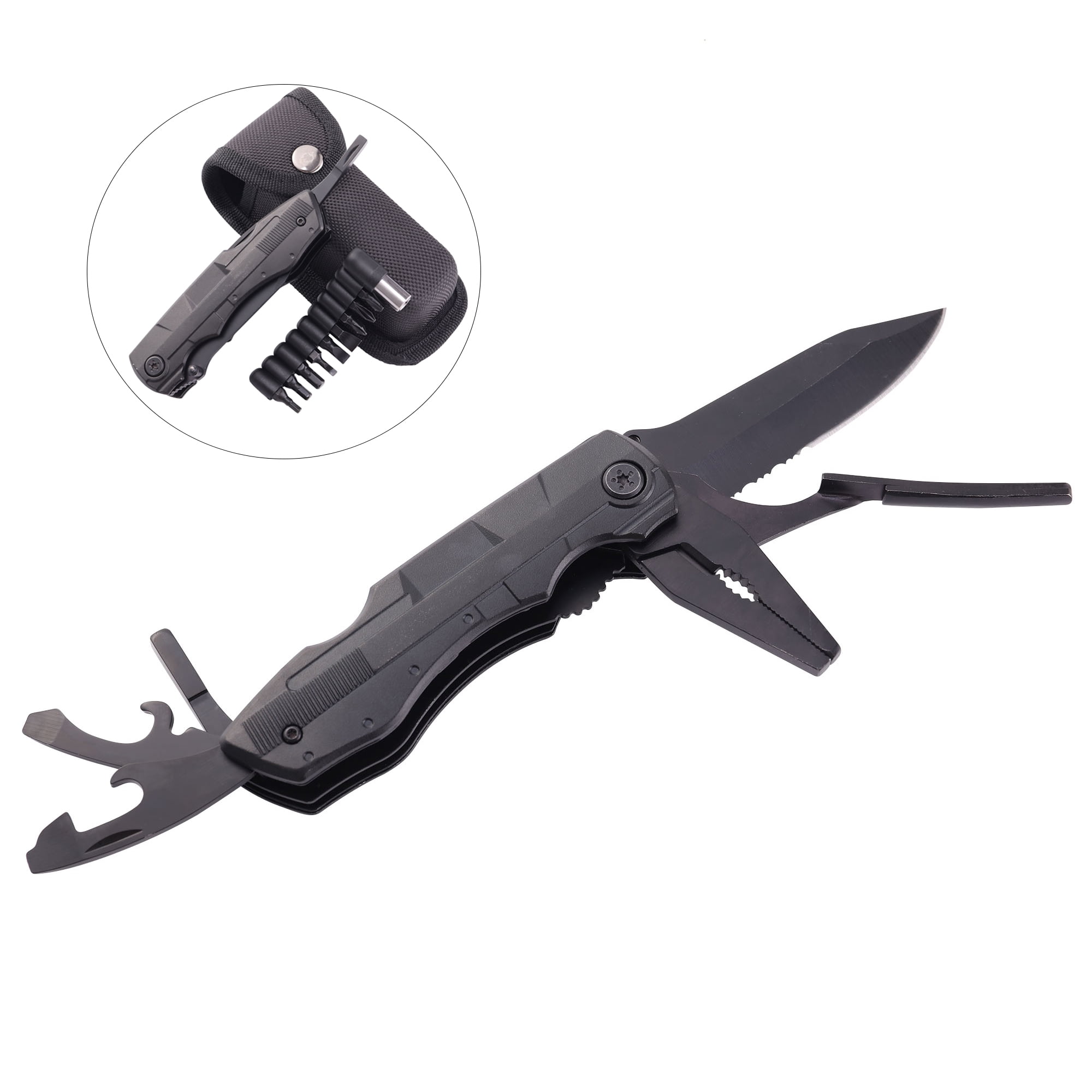 Multitools SHCKE Multitool Knife Tactical Pocket Knife Combination Repair Tool ...