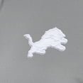 thumbnail image 4 of Women's Antigua  Gray Detroit Lions Reprocess Quarter-Zip Top, 4 of 4