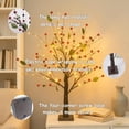 thumbnail image 3 of Lighted Berry Blossom Tree with 24 LED Beads and 48 Red Berries – Warm White Glow, Decorative Tabletop Christmas Tree for Living Room, Bedroom, Holiday & Home Decor, 3 of 6