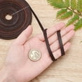 thumbnail image 3 of 197Inch 6mm Dark Brown Flat Genuine Leather Cord Leather String Full Grain Cord Lace Cowhide Leather Strips for Jewelry Making DIY Craft Projects Belts Keychains, 3 of 9