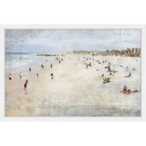 "Fun in the Cote d'Azur" Framed Painting Print
