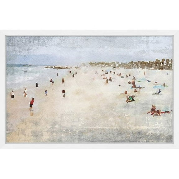 "Fun in the Cote d'Azur" Framed Painting Print