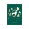 Personalized Holiday Card - Modern Deer - 5 x 7 Flat