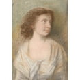 thumbnail image 2 of Jens Juel 11x14 Black Ornate Wood Framed Double Matted Museum Art Print Titled: Portrait of Maria Magdalene Becker (1689 - 1789), 2 of 5