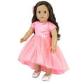 thumbnail image 3 of Sophia's Sparkling High Heels with Closed Toes and Glitter Platform Pumps for 18 Inch Dolls, Silver, 3 of 4