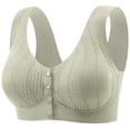 thumbnail image 1 of Seamless Viscose Front Closure Bra for Light Comfortable Wireless Support Everyday Wear T Shirt Bra with Removable Pads and Non Design, 1 of 2