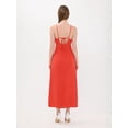 thumbnail image 4 of Solid Woven Maxi Dress with Spaghetti Straps and Slit, 4 of 5