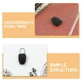 thumbnail image 3 of OULII Cadenas Portable en Acier 1Ensemble Réglable pour Voyage Usage Quotidien Noir, 3 of 8