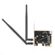 thumbnail image 2 of Adaptador de tarjeta de redes inalámbricas Mini PCI-E a PCI-E de escritorio con 2 antenas compatibles con Bluetooth, 2 of 14